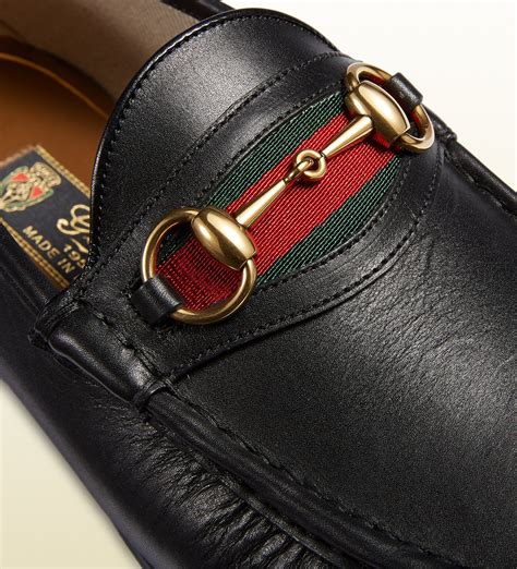 gucci black loafers mens|men Gucci loafers brown style.